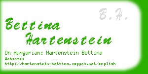 bettina hartenstein business card